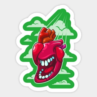 Falling Heart Sticker